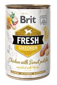 Brit Fresh Dog konz Chicken with Sweet Potato 400g