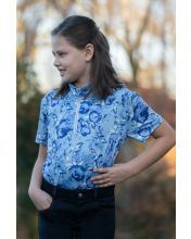 Funkční triko Charlotte - dětské - tmavě modré/modré