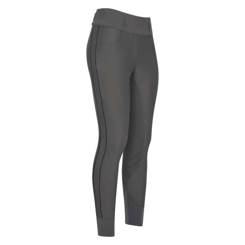 Jezdecké legíny HV Polo Isabell, Full Grip - Ultimate grey