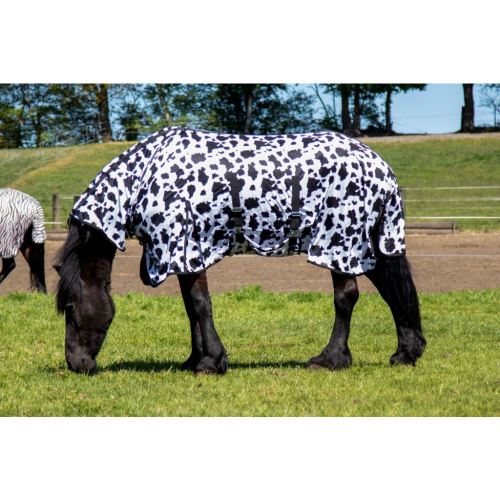 Deka proti hmyzu s krkem -Cow-  černá/bílá
