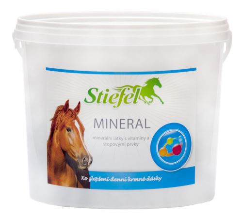 Stiefel Minerál, minerální směs pro koně s vyváženým poměrem minerálů a stopových prvků, kyblík 3 kg