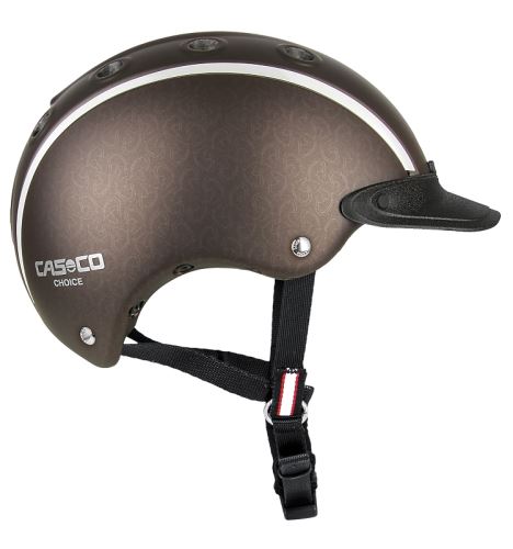 Jezdecká ochranná helma Casco CHOICE hnědá' metallic 52-56 cm