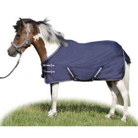 Výběhová deka -Economik 600D - s polarfleece tmavě modrá (1)