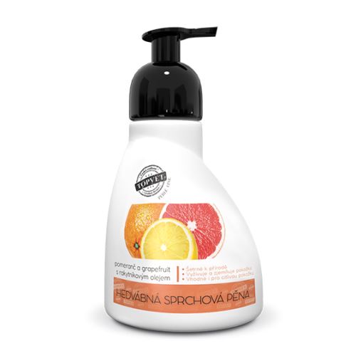 Perlé Cosmetic Sprchová pěna - pomeranč a grapefruit s rakytníkovým olejem 300ml