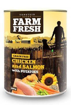 Farm Fresh Dog Chicken&Salmon with Potatoes konz 400g