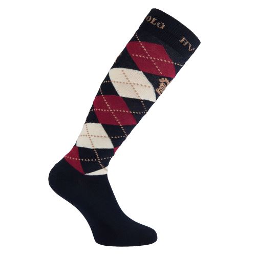 Ponožky HV Polo Argyle - Navy-Roja-Sand