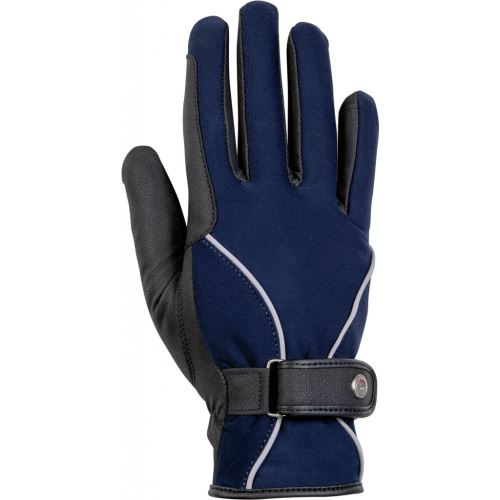 Zimní rukavice -Classic- Softshell - tm.modré/černé