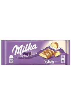 Cukrovinky čokoláda Milka Bubbly bílá 90g