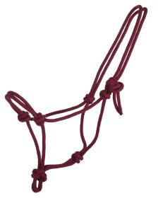 QE Rope halter basic Burgundy Shet QE Rope halter basic Burgundy Shet