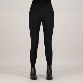 Jezdecké legíny HV Polo Estrelle, Full Grip - Black