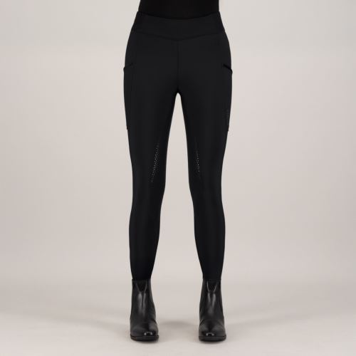Jezdecké legíny HV Polo Estrelle, Full Grip - Black