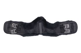 Drezurní podbřišník HKM Anatomic s pravým odepínacím beránkem černá/černá