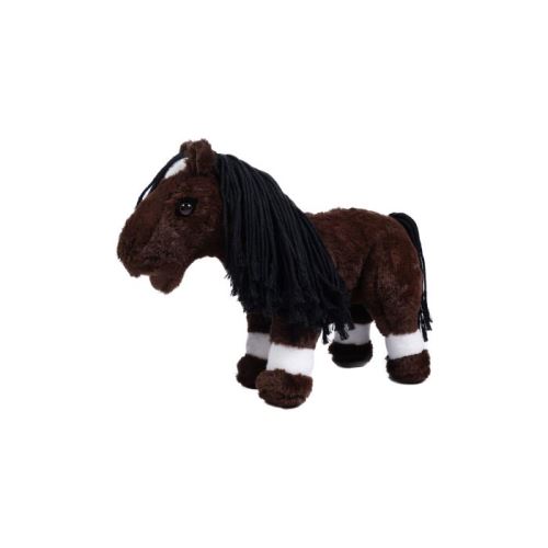 Plyšový koník Cuddle Pony HKM tmavě hnědý