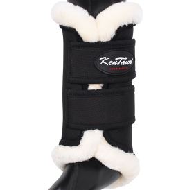 Kentaur Zadní chrániče ERIKA černé s bílým beránkem