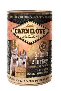 Carnilove Wild konz Meat Salmon & Turkey Puppies 400g