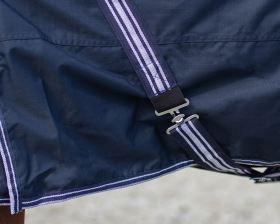QHP výběhová deka s fleecem Luxury, Navy (3)