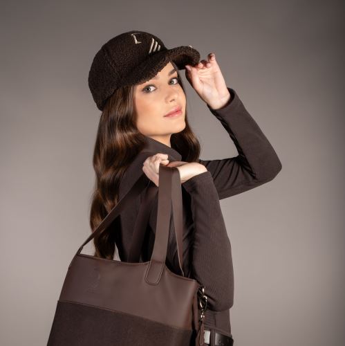 Kšiltovka Lauria Garrelli Arezzo - tmavě hnědá