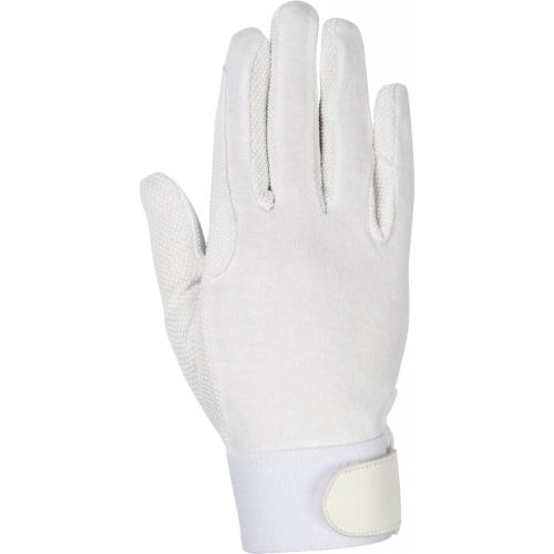 Bavlněné jezdecké rukavice bílé