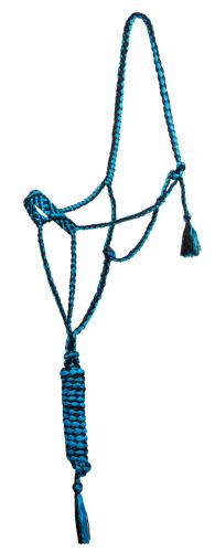 Pool's pletená ohlávka ROPE HALTER s vodítekm