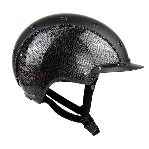 Jezdecká helma CASCO CHAMP - 3 brush Black shiny