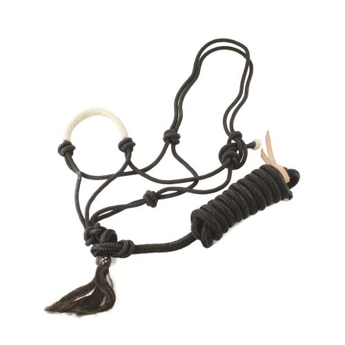 Provazová ohlávka s přivázaným vodítkem Pool's - více barev