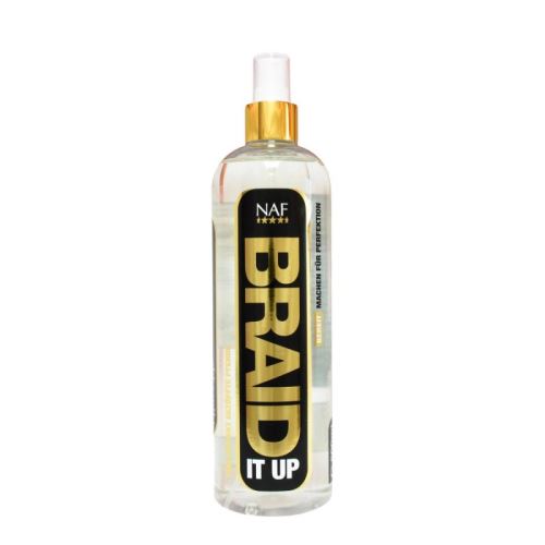 NAF Braid it up pro jednoduché zaplétání hřívy či ocasu, lahvička s rozprašovačem 500ml
