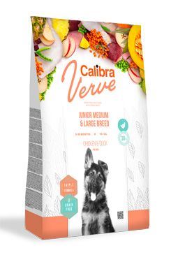 Calibra Dog Verve GF Junior M&L Chicken&Duck 12kg