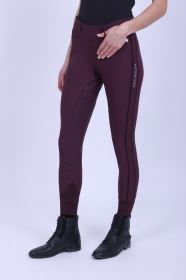 Jezdecké legíny HV Polo Isabell, Full Grip - Dark berry (3)