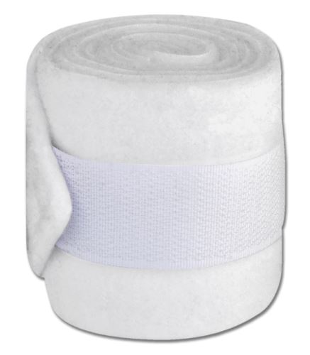 Fleece bandáže pro minishetty - bílé 4ks