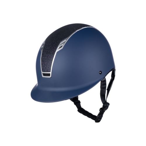 Jezdecká helma -Glitter- tmavě modrá/stříbrná