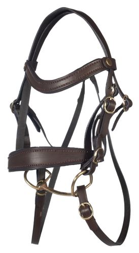 HKM uzdečka Hobby Horsing Basic - hnědá