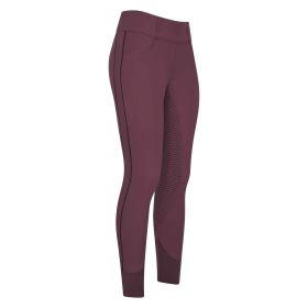 Jezdecké legíny HV Polo Isabell, Full Grip - Dark berry