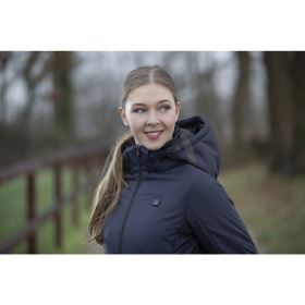 Vyhřívaná bunda HKM + powerbanka - tmavě modrá (6)