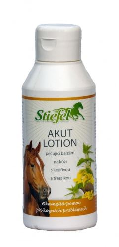 Stiefel Akutlotion, okamžitá pomoc na podlomy a při kožních problémech koní, lahvička 250 ml