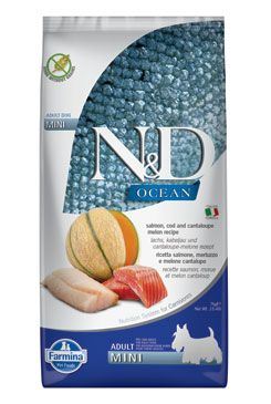 N&D OCEAN DOG Adult Mini Salmon & Cod & Melon 7kg