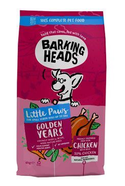 BARKING HEADS Little Paws Golden Years Chicken 6kg