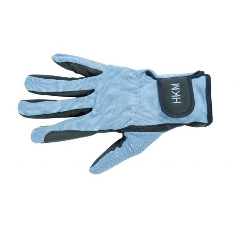 Jezdecké rukavice z kvalitní umělé kůže modré