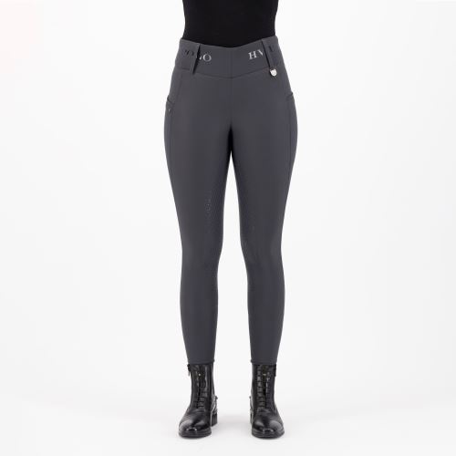 Jezdecké legíny HV Polo Favourite, Full grip - Zinc Grey