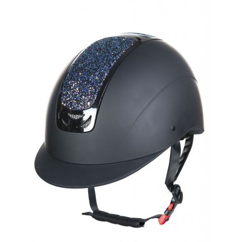 Jezdecká helma -Glamour- černá/multicolor