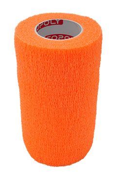Obinadlo elast. CoPoly 10cm x 4,5m oranžová NEON