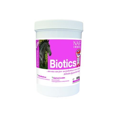NAF Biotics, vysoce kvalitní probiotika a prebiotika s vitamíny pro obnovu přirozené funkce střev, balení 800g