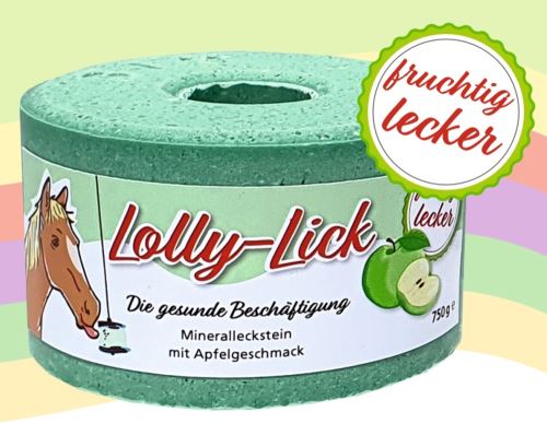 Koňské lízátko Lolly-Lick - zdravé lízátko pro koně, příchuť jablko, 750g