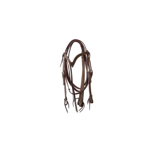 Westernová uzdečka Lakota basket/flower s otěžemi