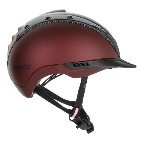 Jezdecká helma CASCO Mistrall-2 Edition, tmavě červená Struktur