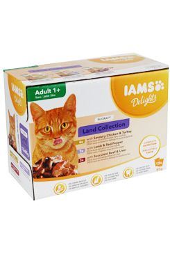 Iams Cat suchozem. maso v omáčce multipack 12x85g