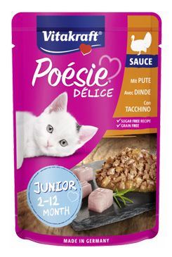 Vitakraft Cat Poésie DéliSauce kapsa junior krůtí 85g