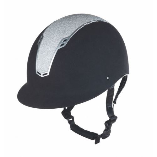 Jezdecká helma GRAZ černá/ stříbrná