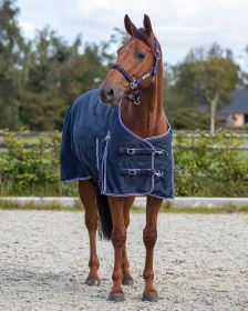 QHP výběhová deka s fleecem Luxury, Navy (1)