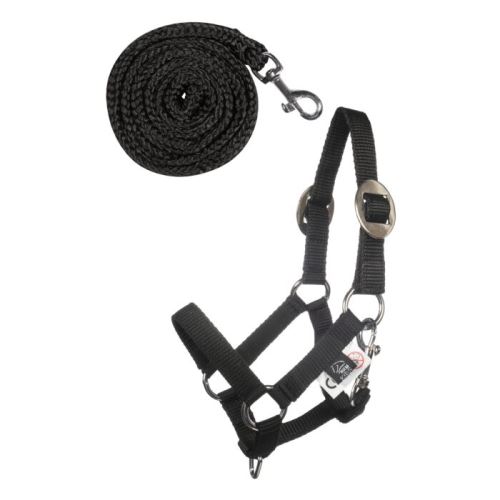 HKM Set Ohlávka s vodítkem pro Hobby Horse, černý