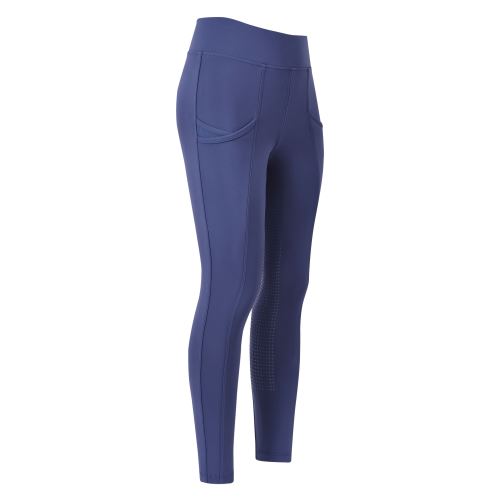 Dětské jezdecké legíny IRH Sam, full grip - Bluebell